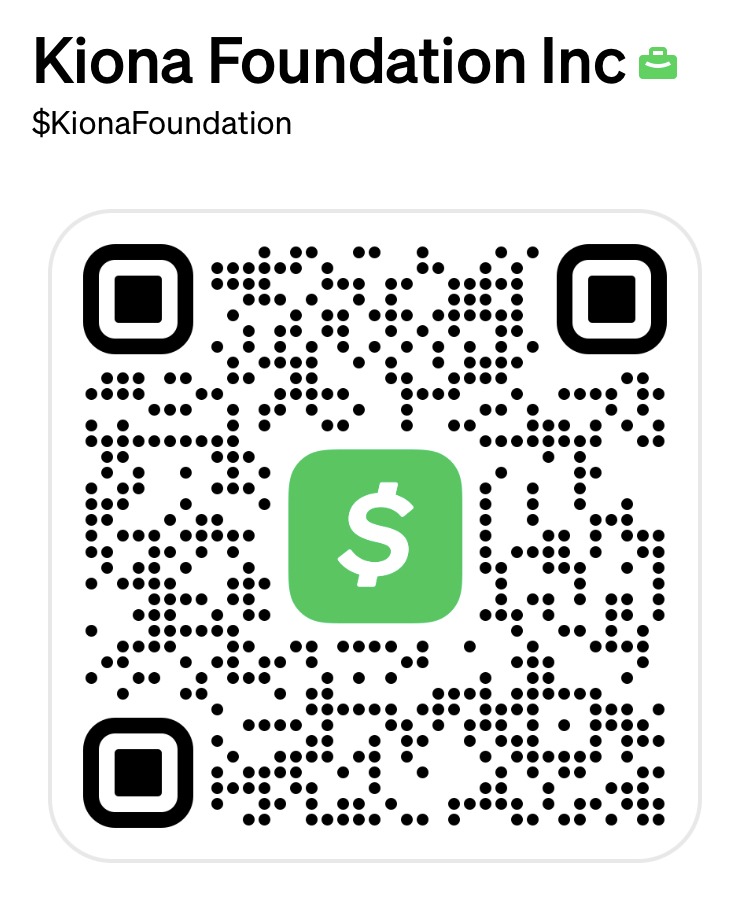Cash App QR code for Kiona Foundation Inc.