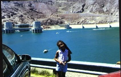 Kiona at the Hoover Dam